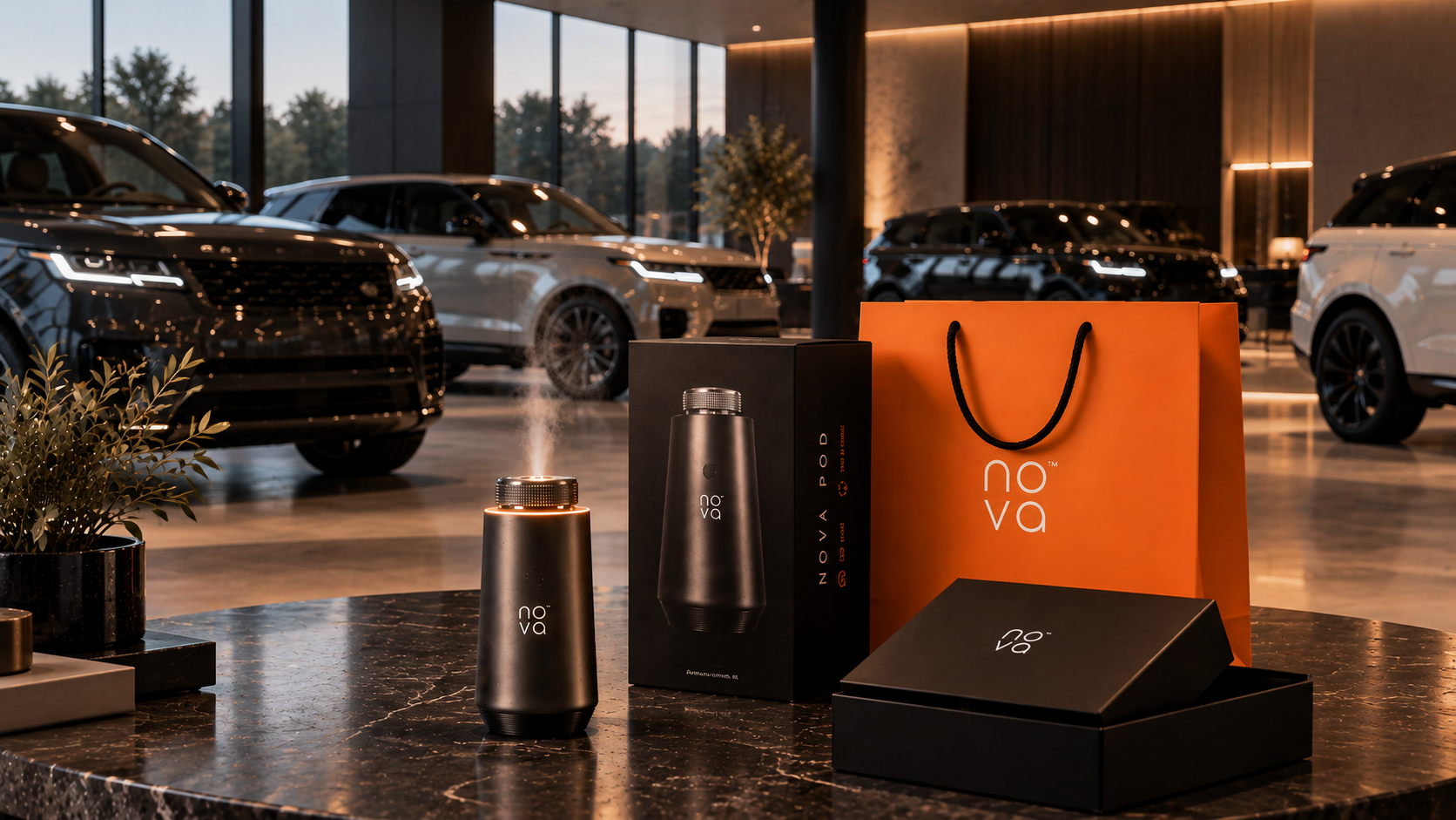 Luxury commercial interior with Nova Mist scenting